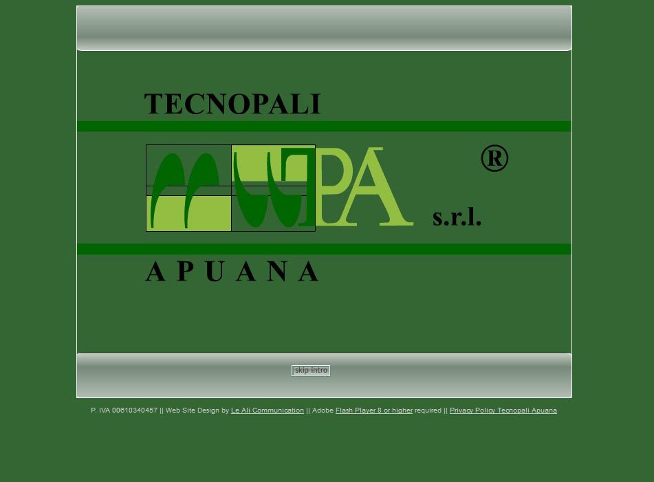 Tecnopali Apuana website 2007